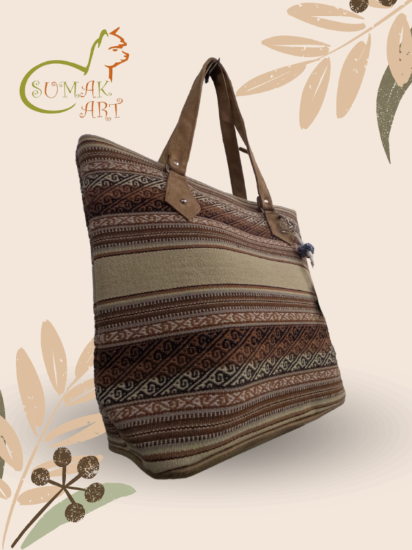 Bolso Grande Marron Natural - Imagen 2