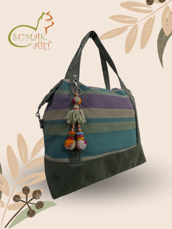 Bolso Verde Militar Grande Exclusivo - Imagen 2