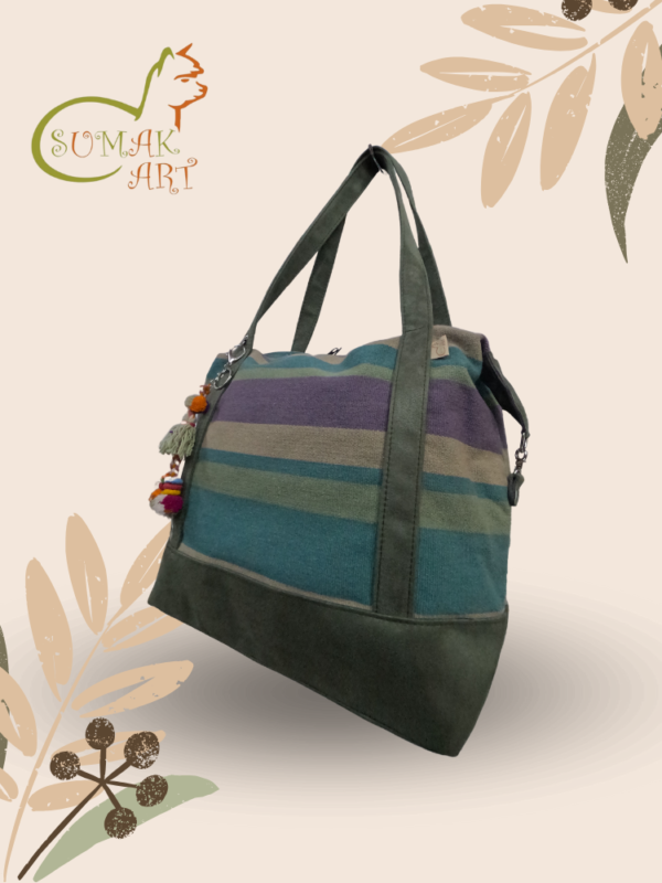 Bolso Verde Militar Grande Exclusivo - Imagen 3