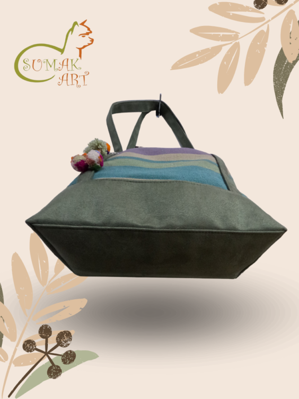 Bolso Verde Militar Grande Exclusivo - Imagen 4